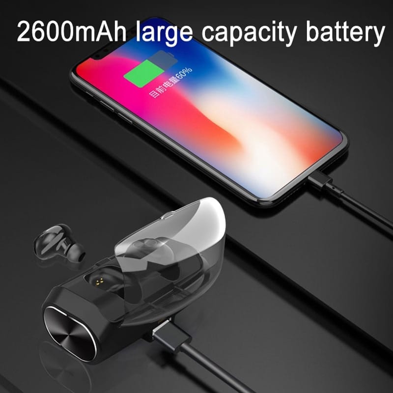 V6 Bluetooth 5.0 Era Wireless Sport Earbuds with Powerful Charging Case - Image 3